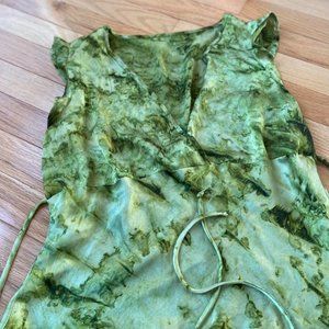 Super silky green blouse